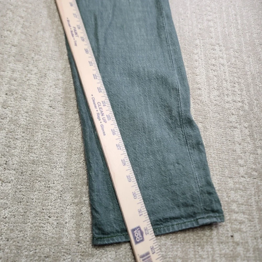 Levis 501 Jeans Men‎ 35x32 READ* White Oak Cone Denim Straight Button Fly Green